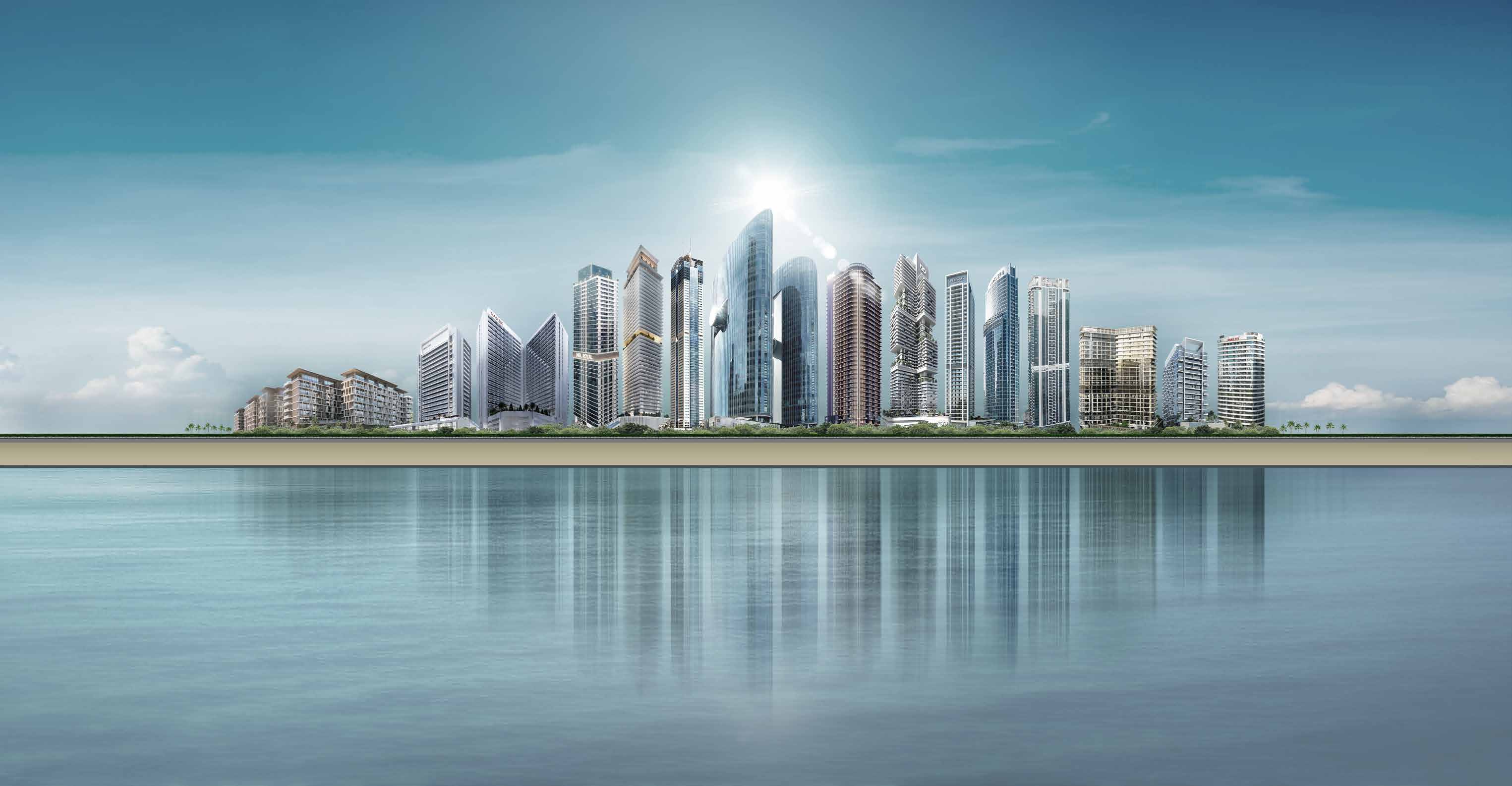MAG Group Holding real-estate developments across the Dubai skyline.